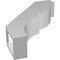 Ekena Millwork 3-in. W x 12-in. D x 16-in. H Valencia Architectural Grade PVC Knee Brace BRCP03X12X16VAL - alternate 3